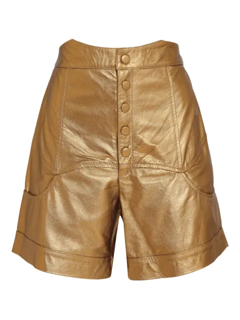 Olympiah metallic-effect high-waisted shorts