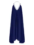 Olympiah pleated halter-neck midi dress - Blue
