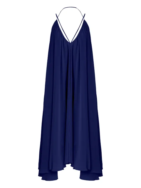Olympiah pleated halter-neck midi dress