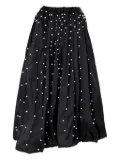 Olympiah pearl-embellished maxi skirt - Black
