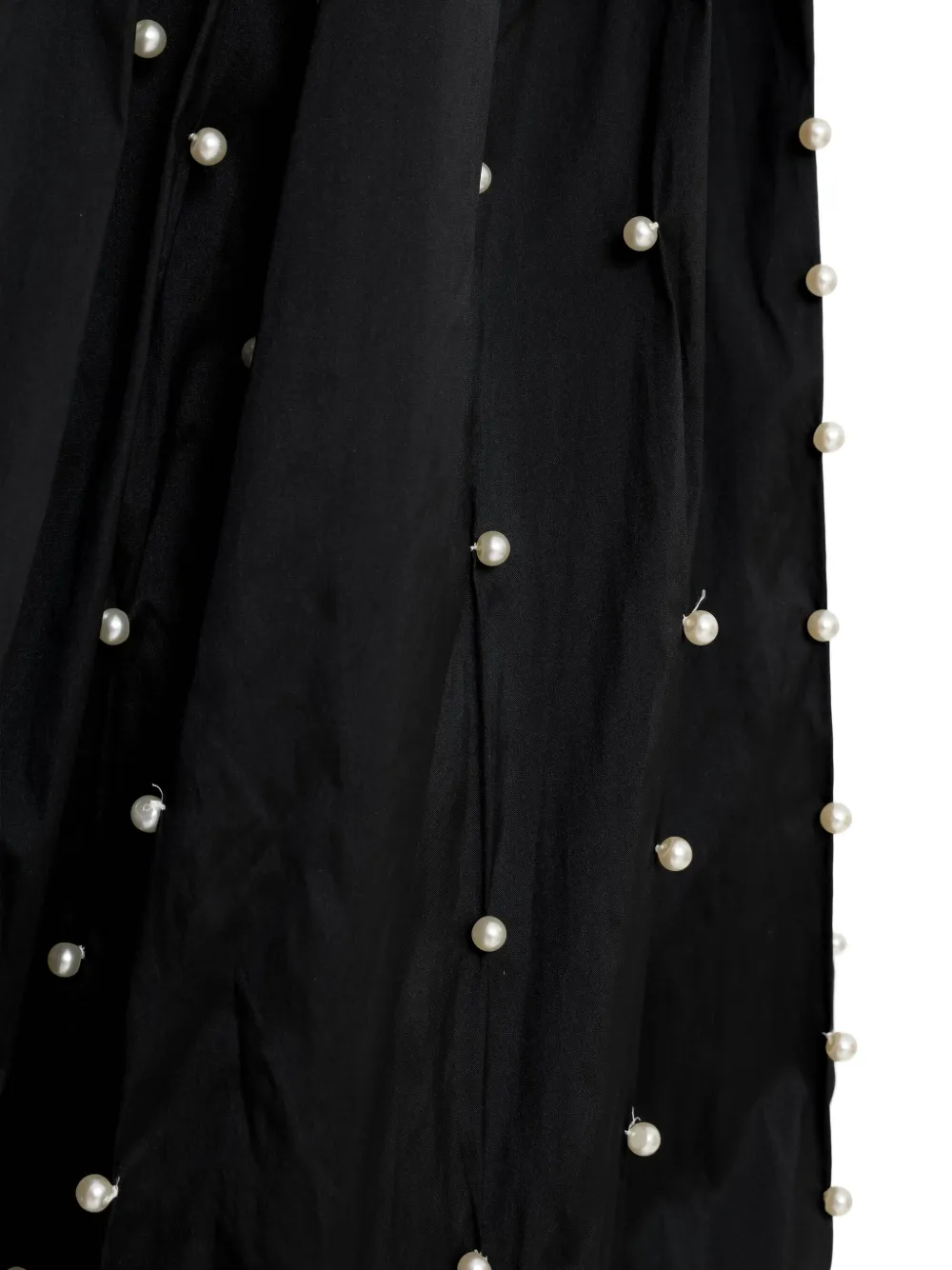 pearl-embellished maxi skirt