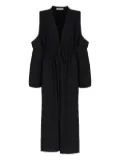 Olympiah Jussi cold-shoulder midi dress - Black