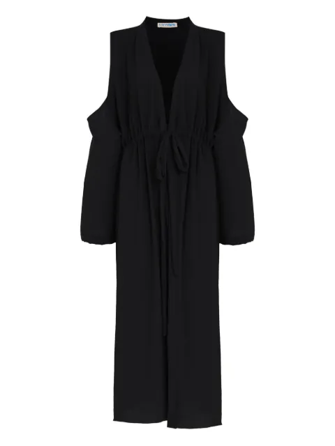 Olympiah Jussi cold-shoulder midi dress