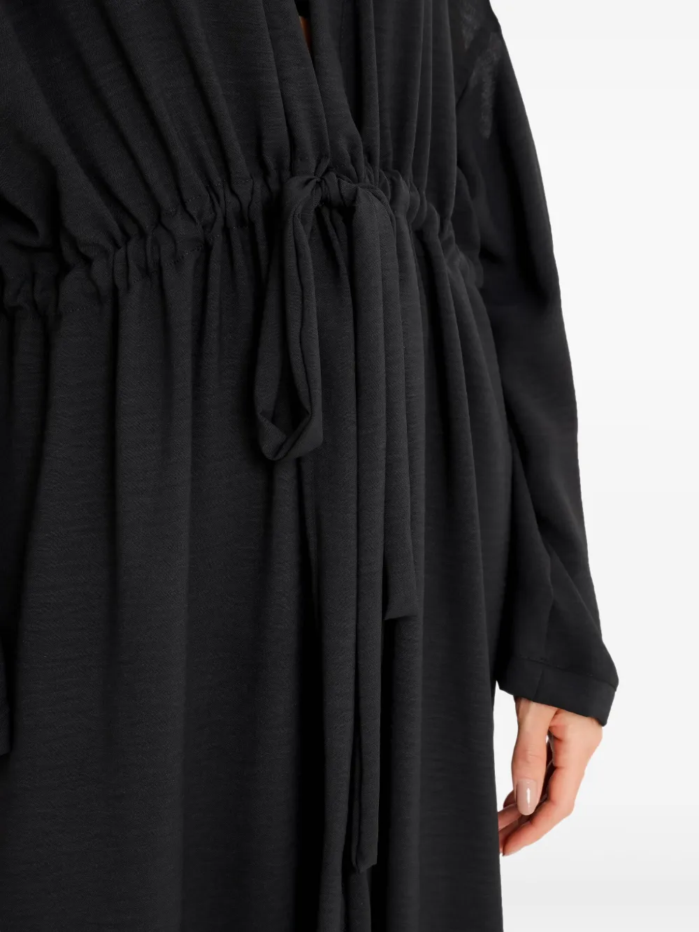 Jussi cold-shoulder midi dress