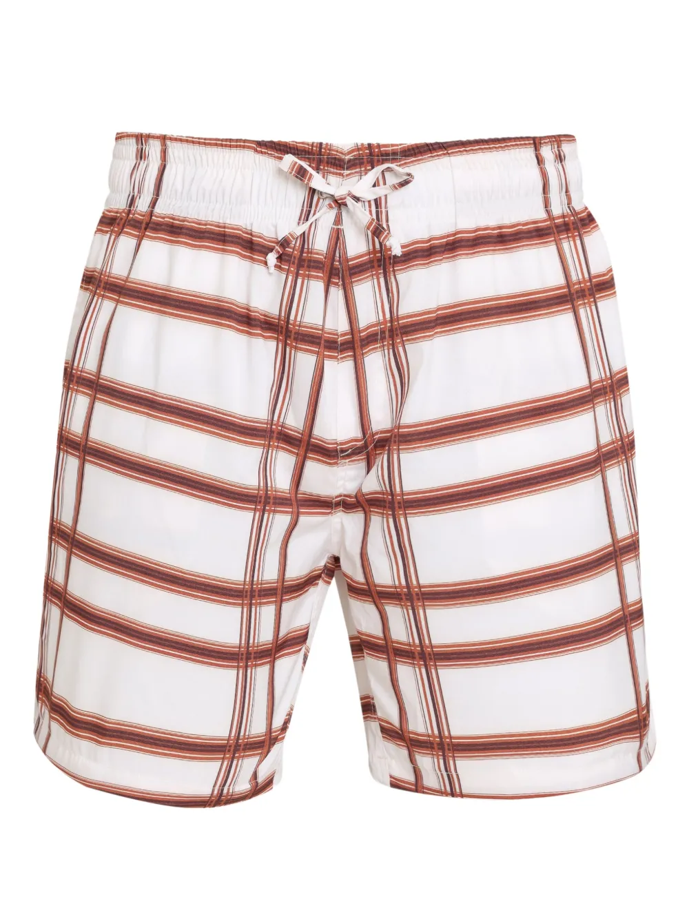 Amir Slama checked drawstring swim shorts | blanc | Image 1