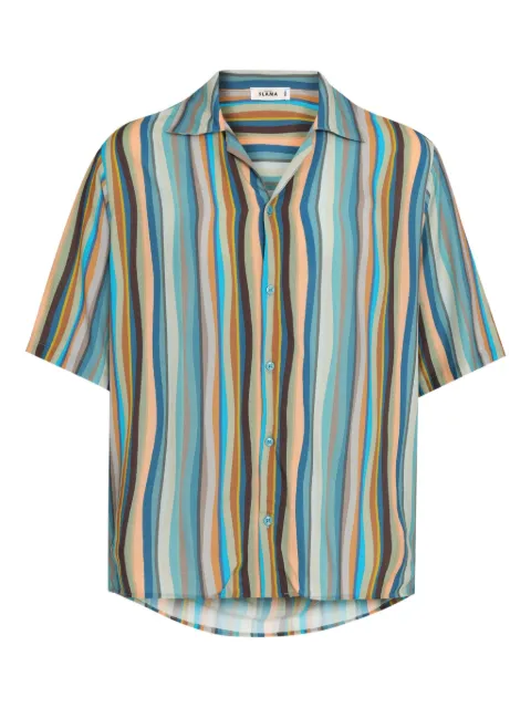 Amir Slama striped short-sleeve shirt
