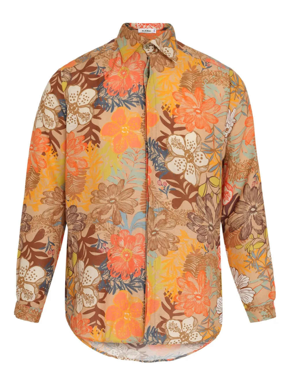 Amir Slama floral-print button-up shirt | Neutrals | Image 1