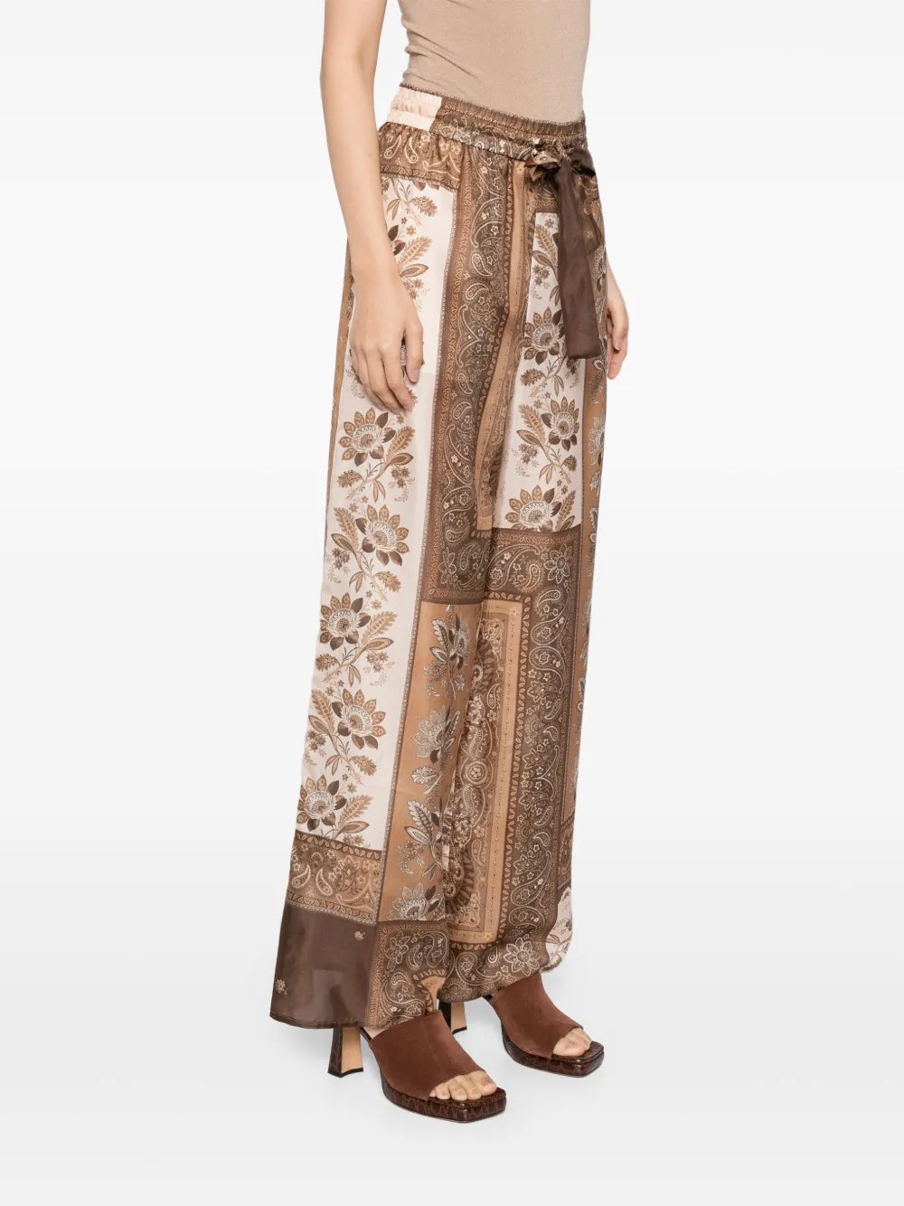 ZIMMERMANN Lucky Relaxed broek Bruin