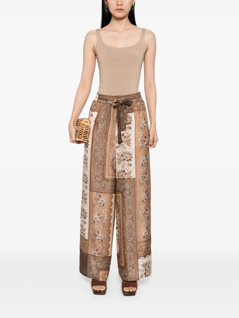 ZIMMERMANN Lucky Relaxed broek - Bruin