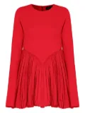 Olympiah pleated balloon mini dress - Red