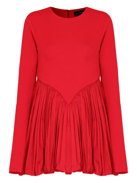 Olympiah pleated balloon mini dress