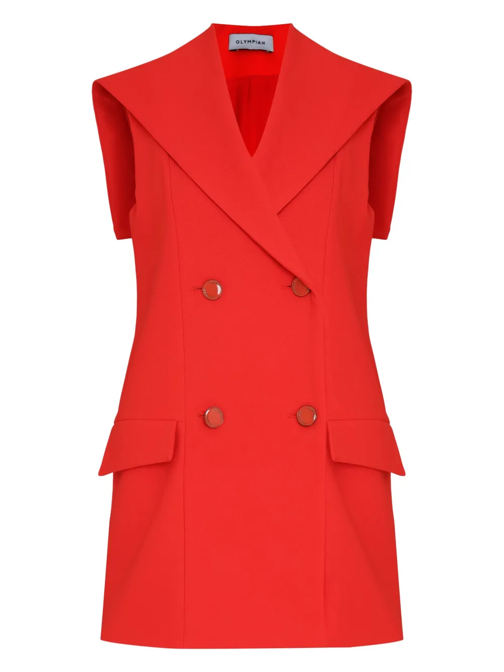 Olympiah double-breasted sleeveless blazer | Red | Image 1