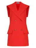 Olympiah double-breasted sleeveless blazer - Red