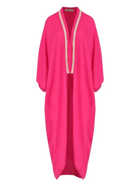 Olympiah embroidered-trim coat