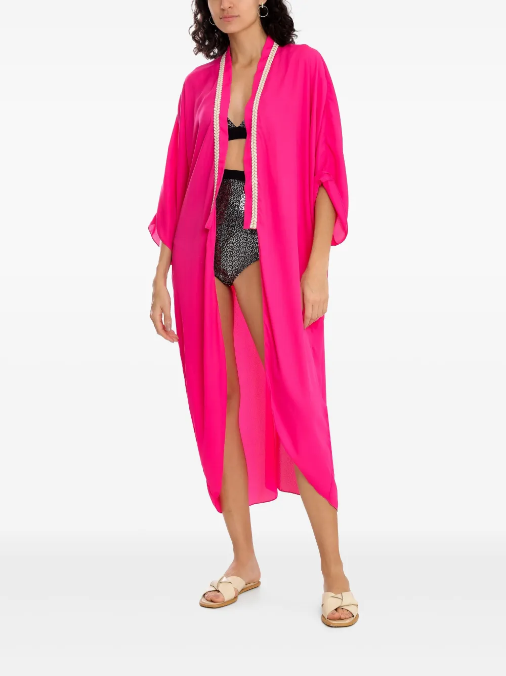 Olympiah embroidered-trim coat | Capes | Image 2