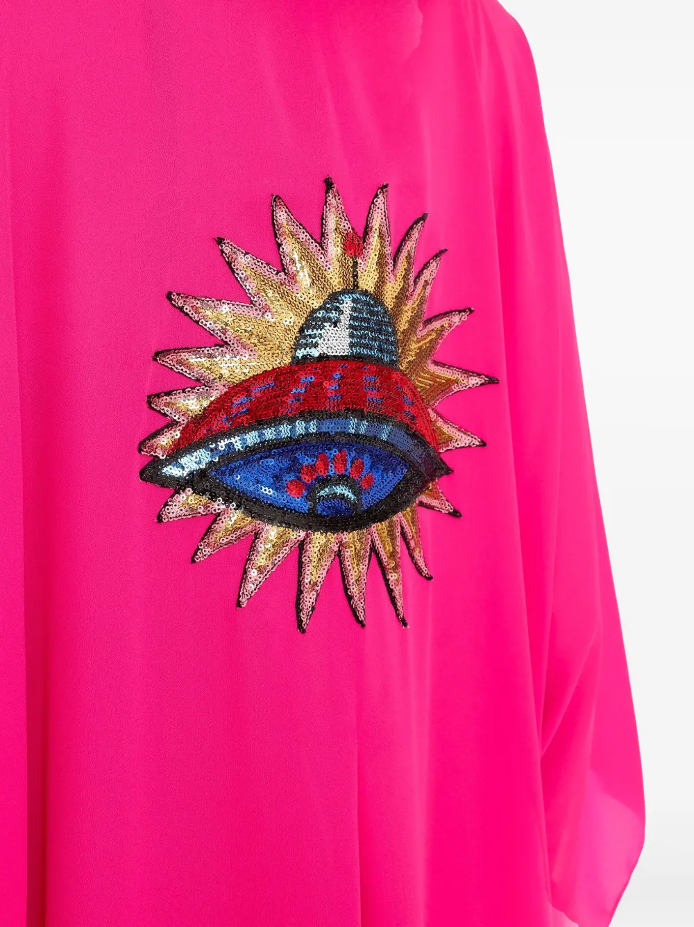 embroidered-trim coat