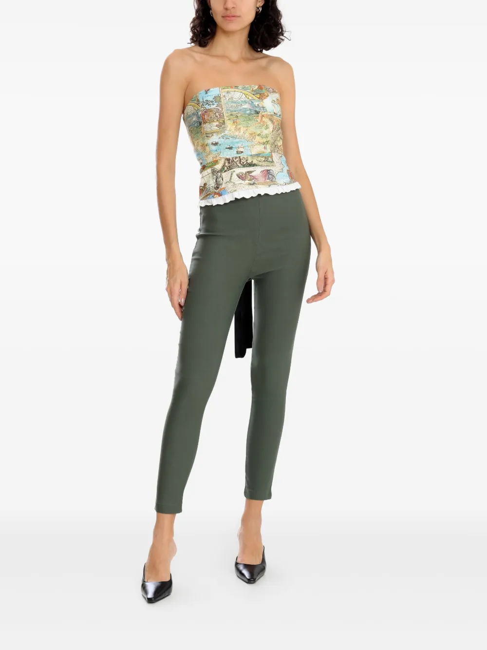 Olympiah map-print corset top | Vests & Tank Tops | Image 2