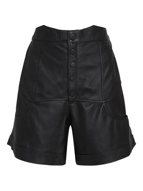 Short en cuir à taille haute - Olympiah - Modalova