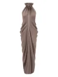 OUDE WAAG halterneck maxi dress - Grey