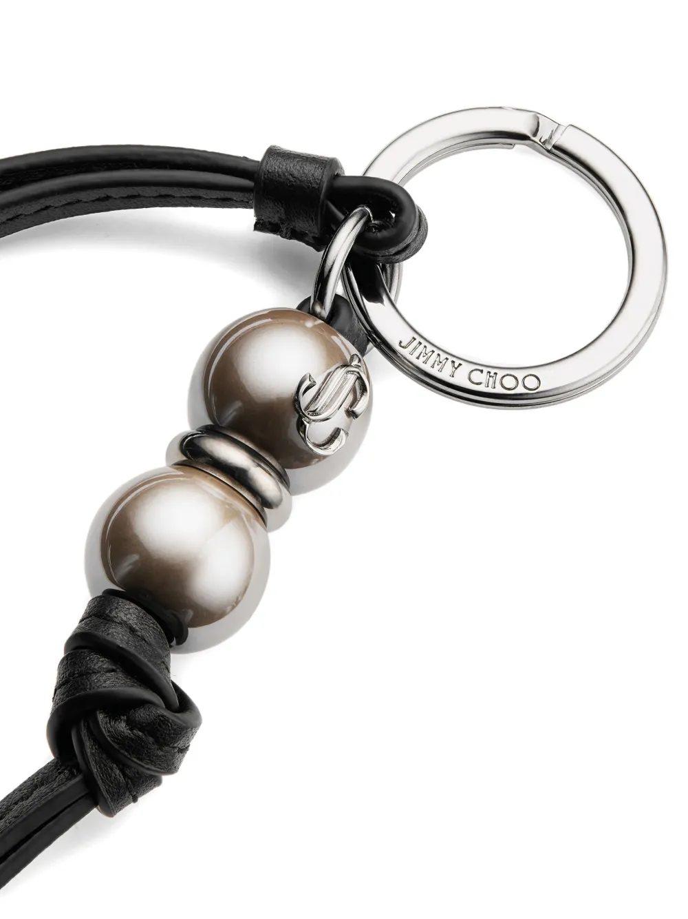 Jimmy Choo Spheres パール キーホルダー | シルバートーン | FARFETCH JP