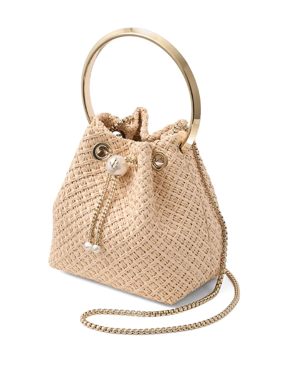 Jimmy Choo Bon Bon interwoven bucket bag | Image 2