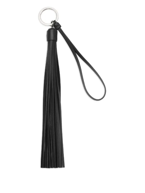 JIMMY CHOO ブラックレザー キーホルダー Black グレイニー カーフレザー・キーチャーム |WARREN |2018年