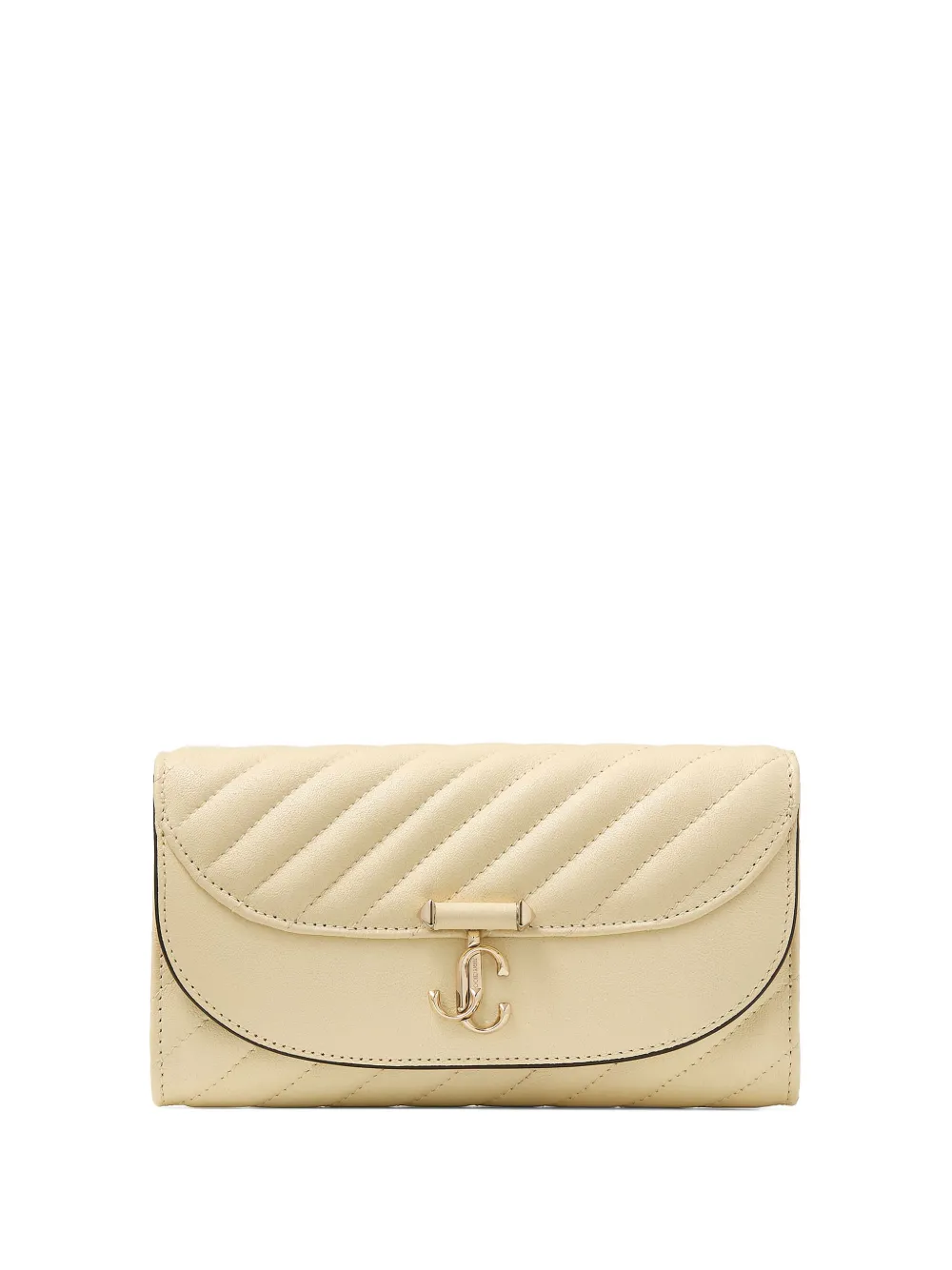 Jimmy Choo quilted leather wallet - イエロー Jimmy Choo quilted leather wallet - イエロー