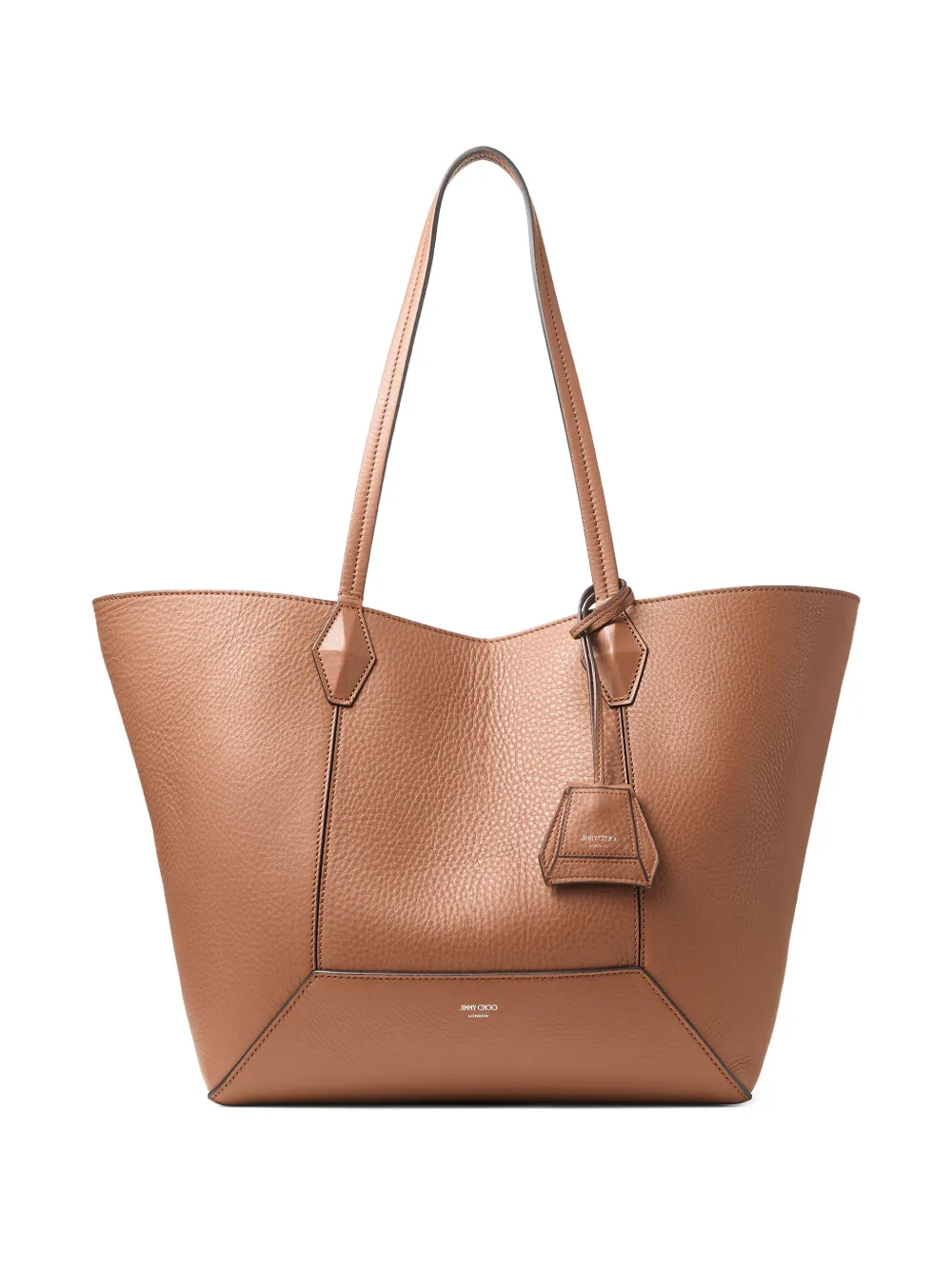 Jimmy Choo Diamond レザーハンドバッグ M - ブラウン Jimmy Choo Diamond レザーハンドバッグ M - ブラウン