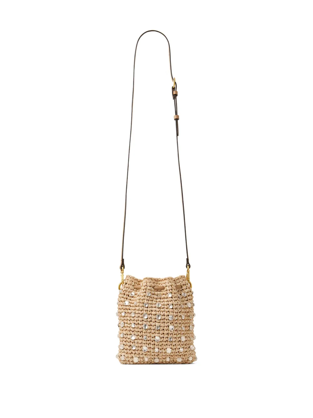 Jimmy Choo Bucket-tas met kristallen Beige