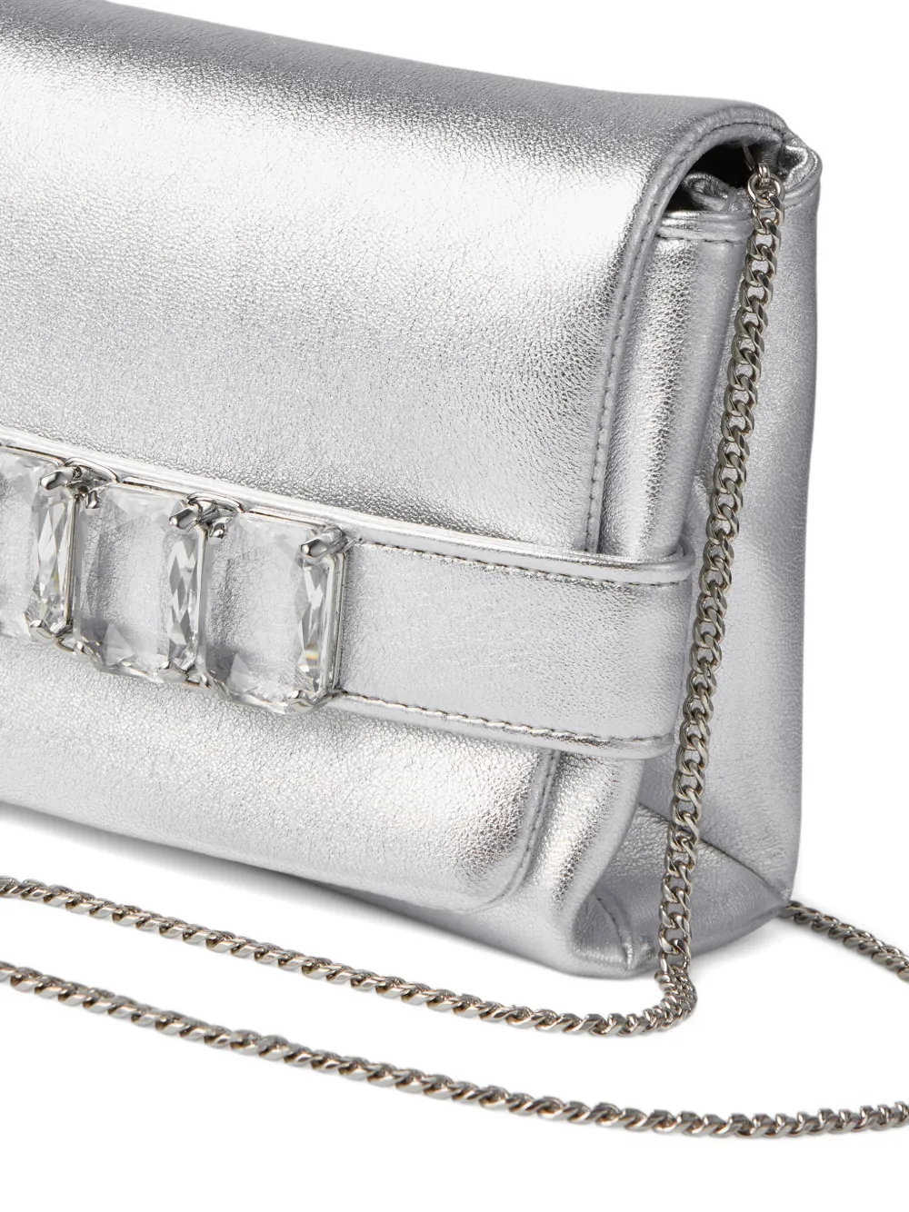 Jimmy Choo Kya clutch Zilver