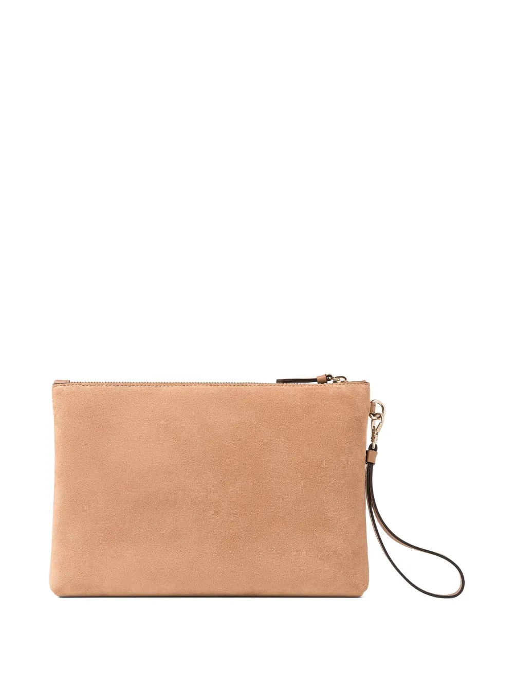 Jimmy Choo zip flat clutch bag - Beige