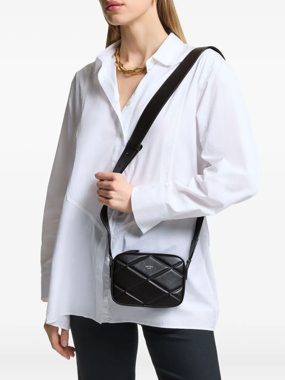 Jimmy Choo quilted leather shoulder bag | Image 2