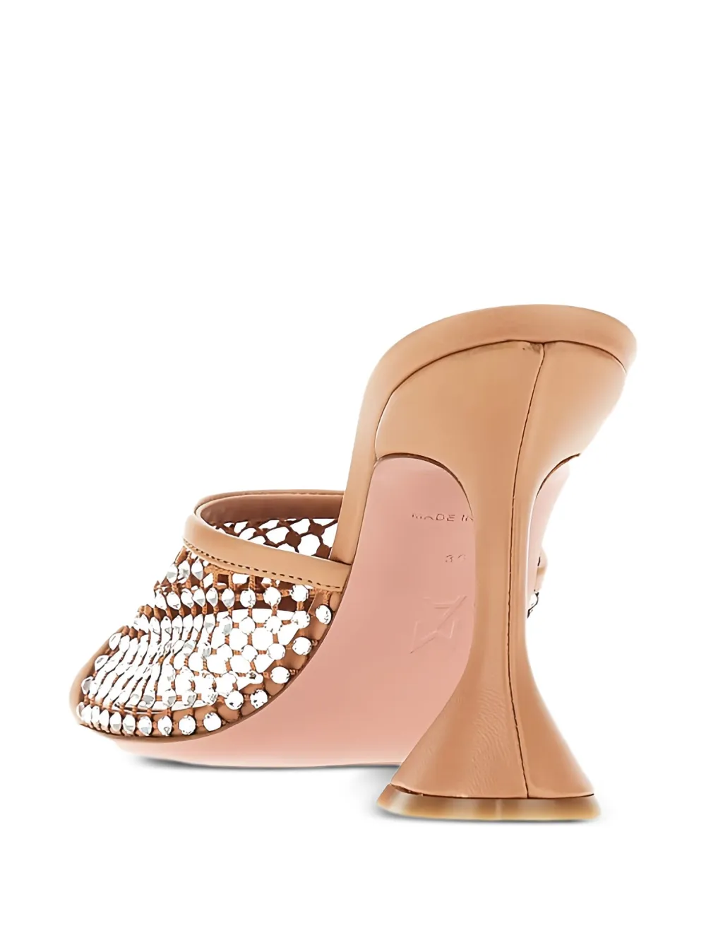 Amina Muaddi 95mm Lupit sandals Neutrals