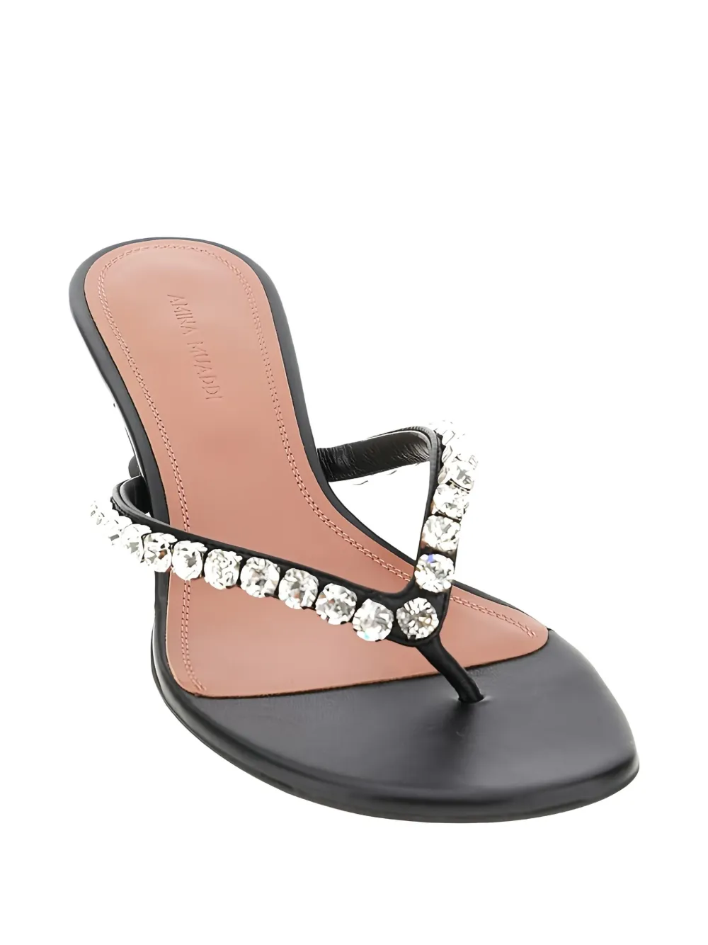 Shop Amina Muaddi 45mm Infradito Sandals
