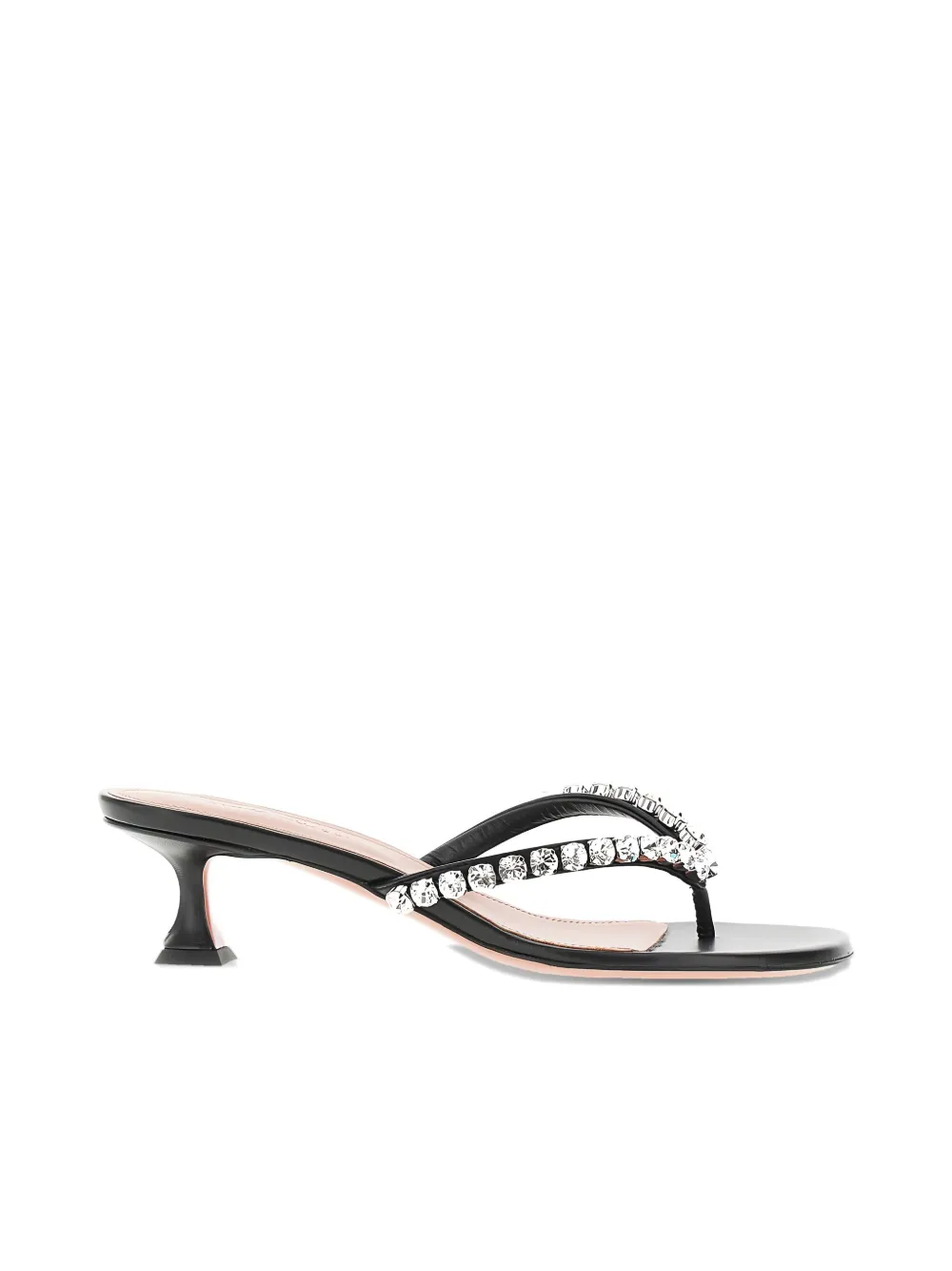 Amina Muaddi 45mm Infradito sandals Black