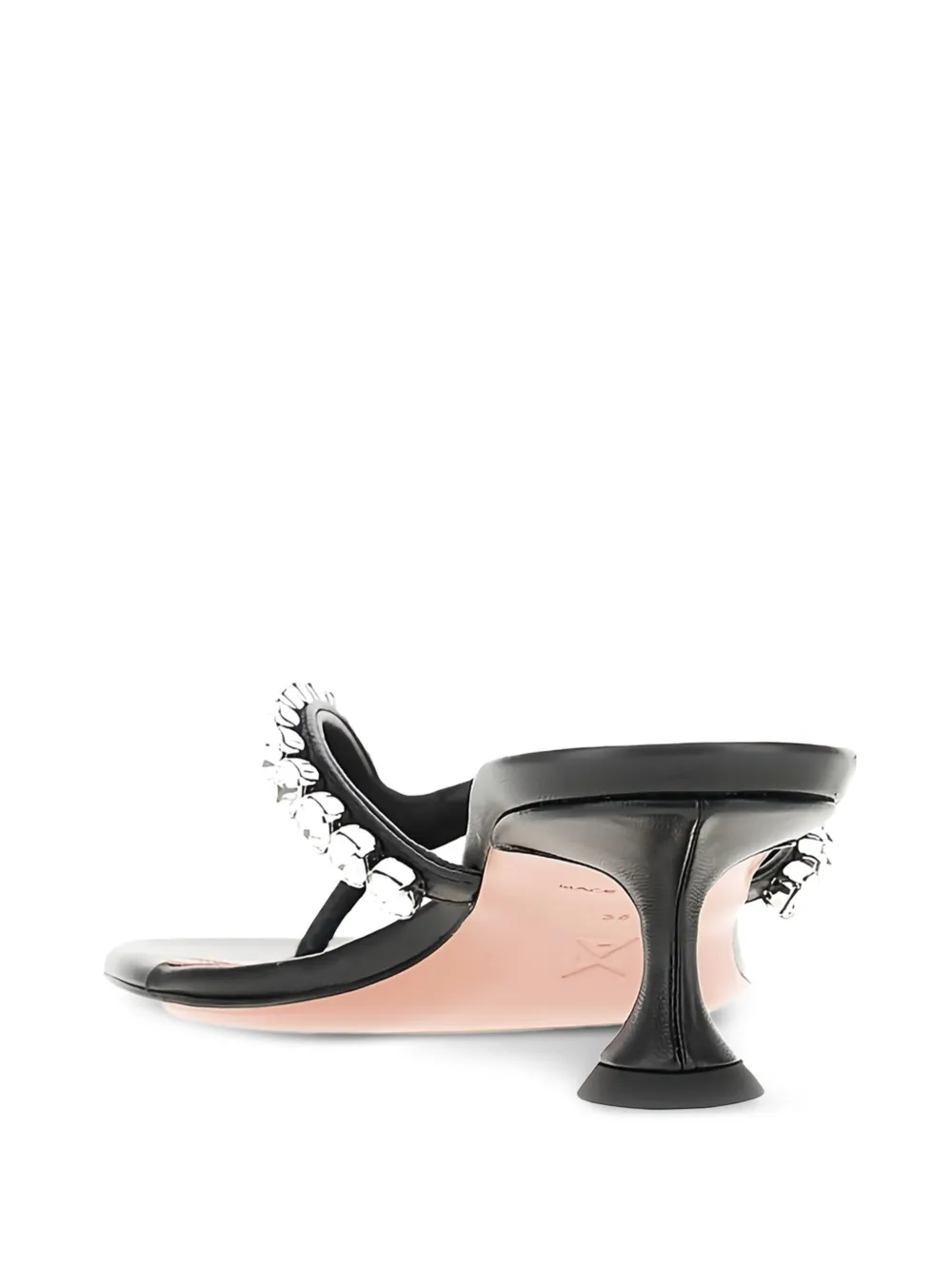 Amina Muaddi 45mm Infradito sandals Black