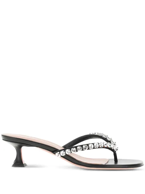 Amina Muaddi 45mm Infradito sandals 
