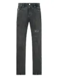 RTA coated-effect panel jeans - Grey