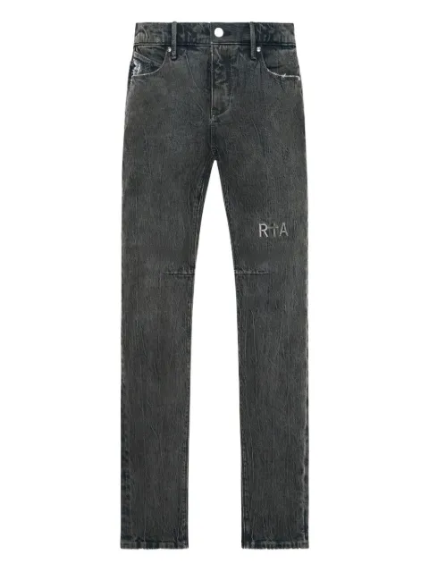 RTA coated-effect panel jeans