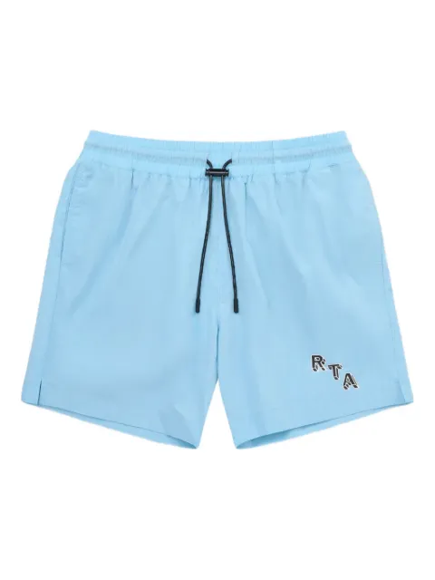 RTA logo-print swim shorts