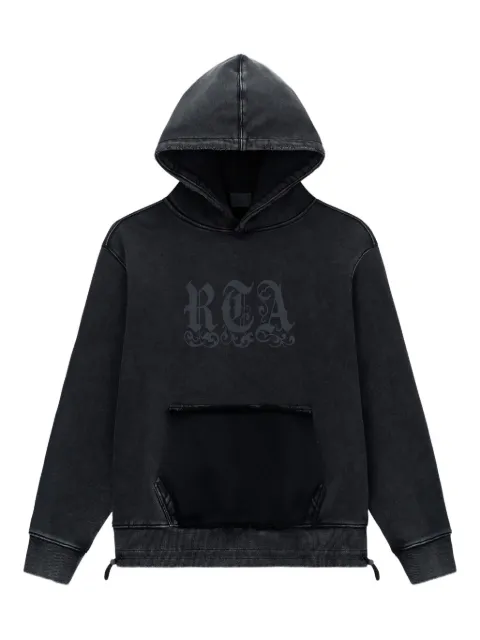 RTA Jordan gothic-logo hoodie