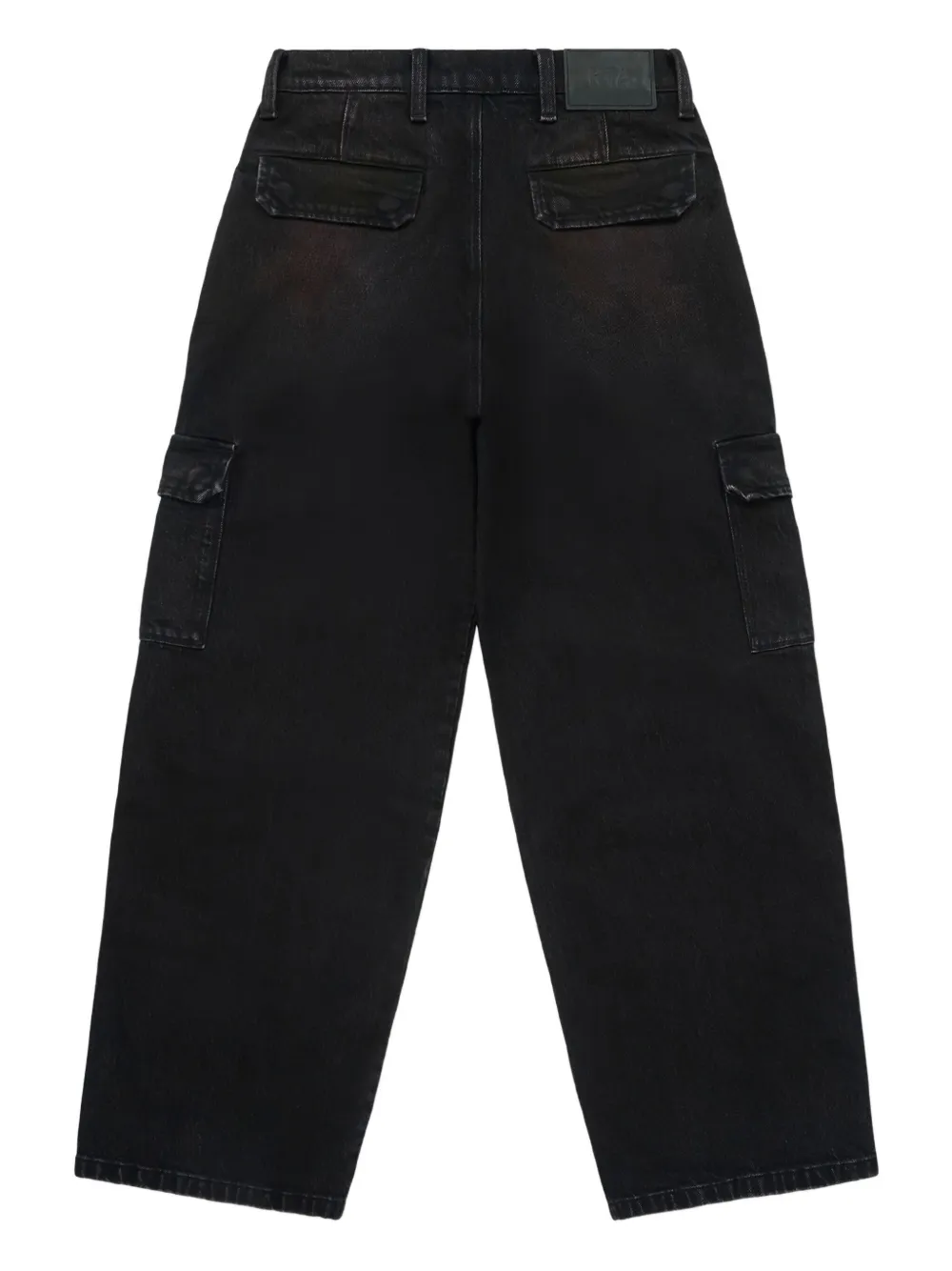 RTA wide-leg cargo jeans Zwart