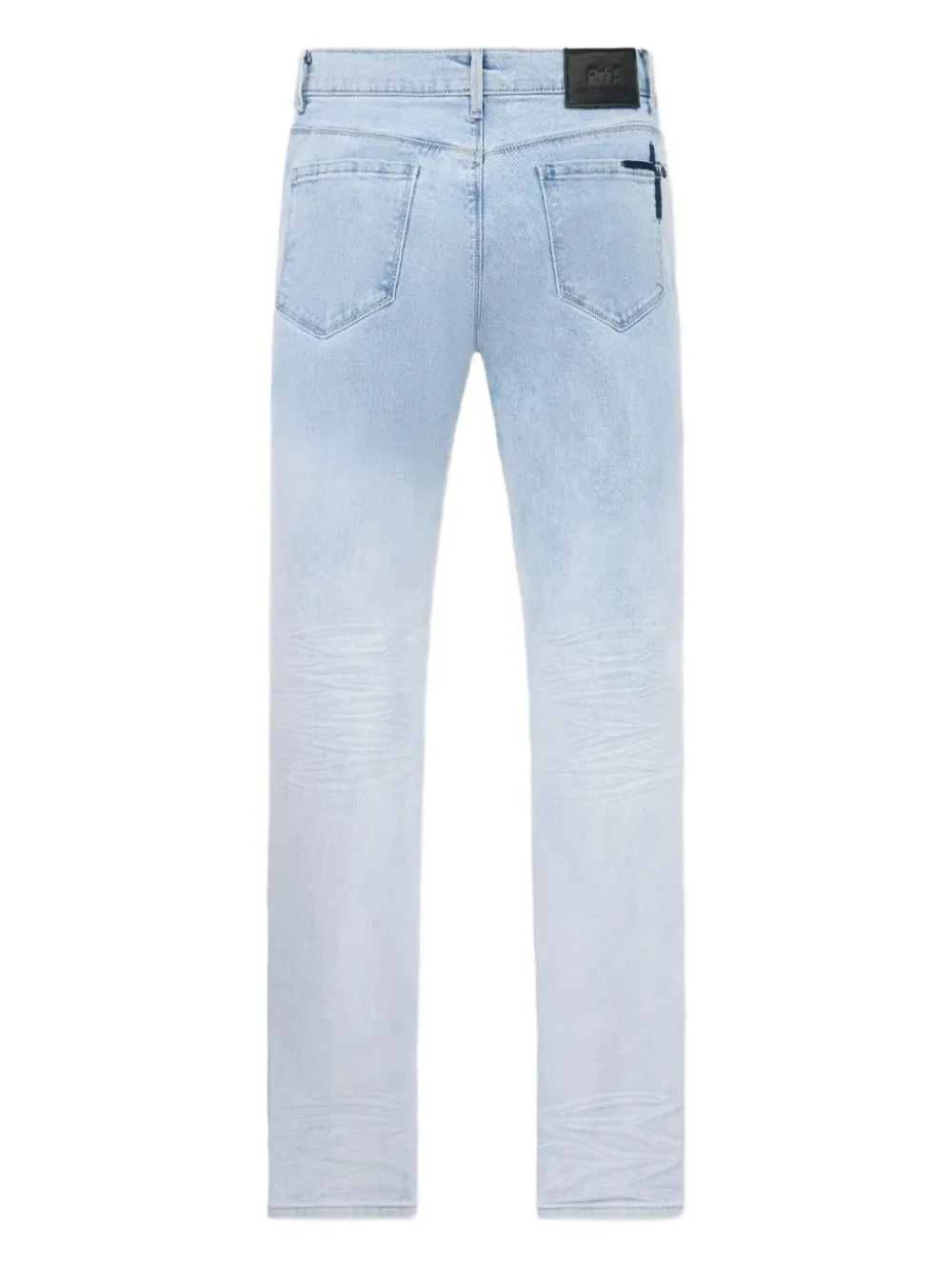 RTA embroidered-logo jeans Blauw