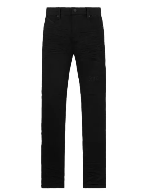 RTA logo-embroidered jeans