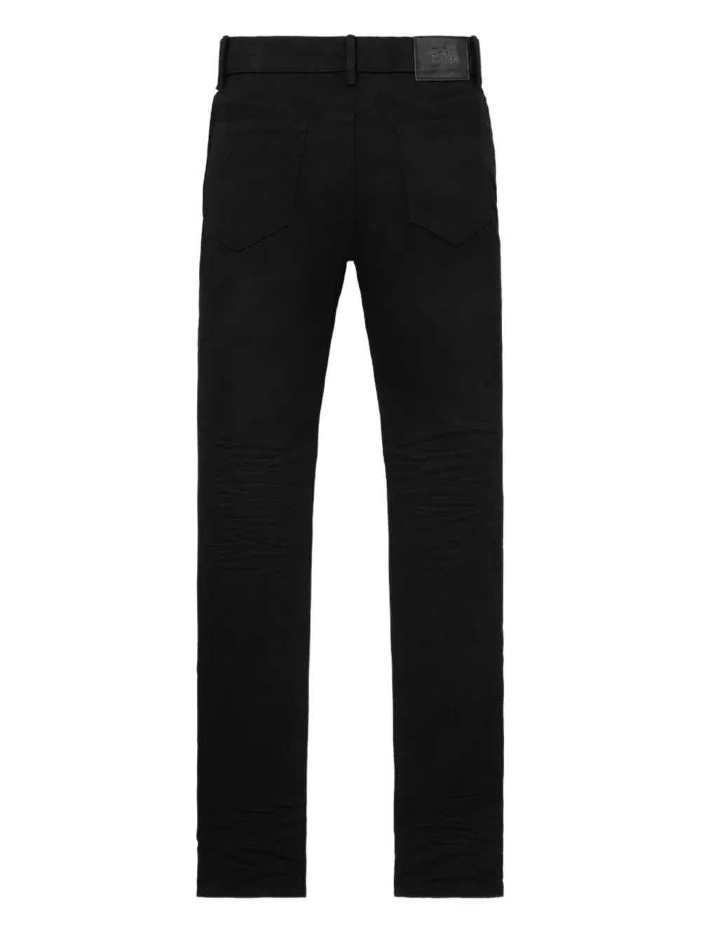 RTA logo-embroidered jeans Zwart