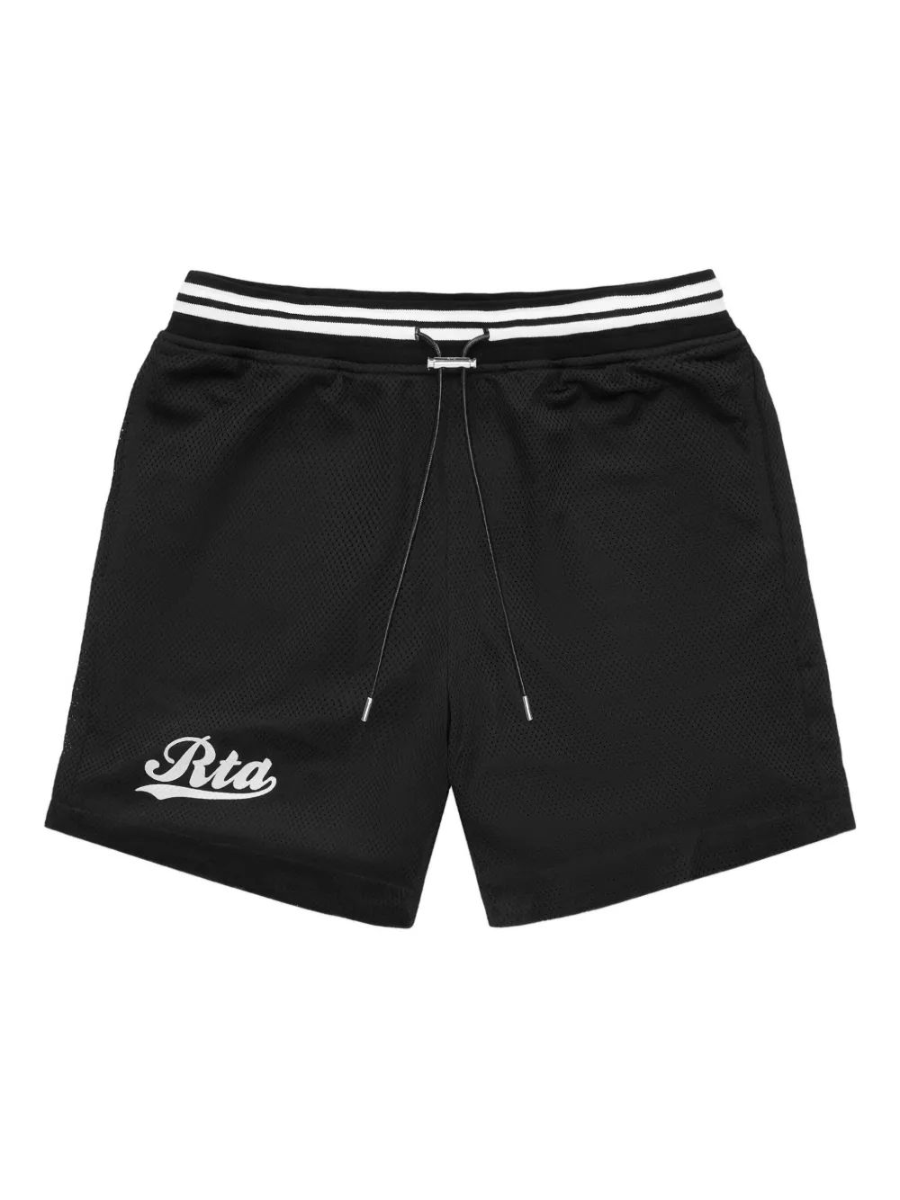 RTA mesh-panel drawstring shorts Zwart