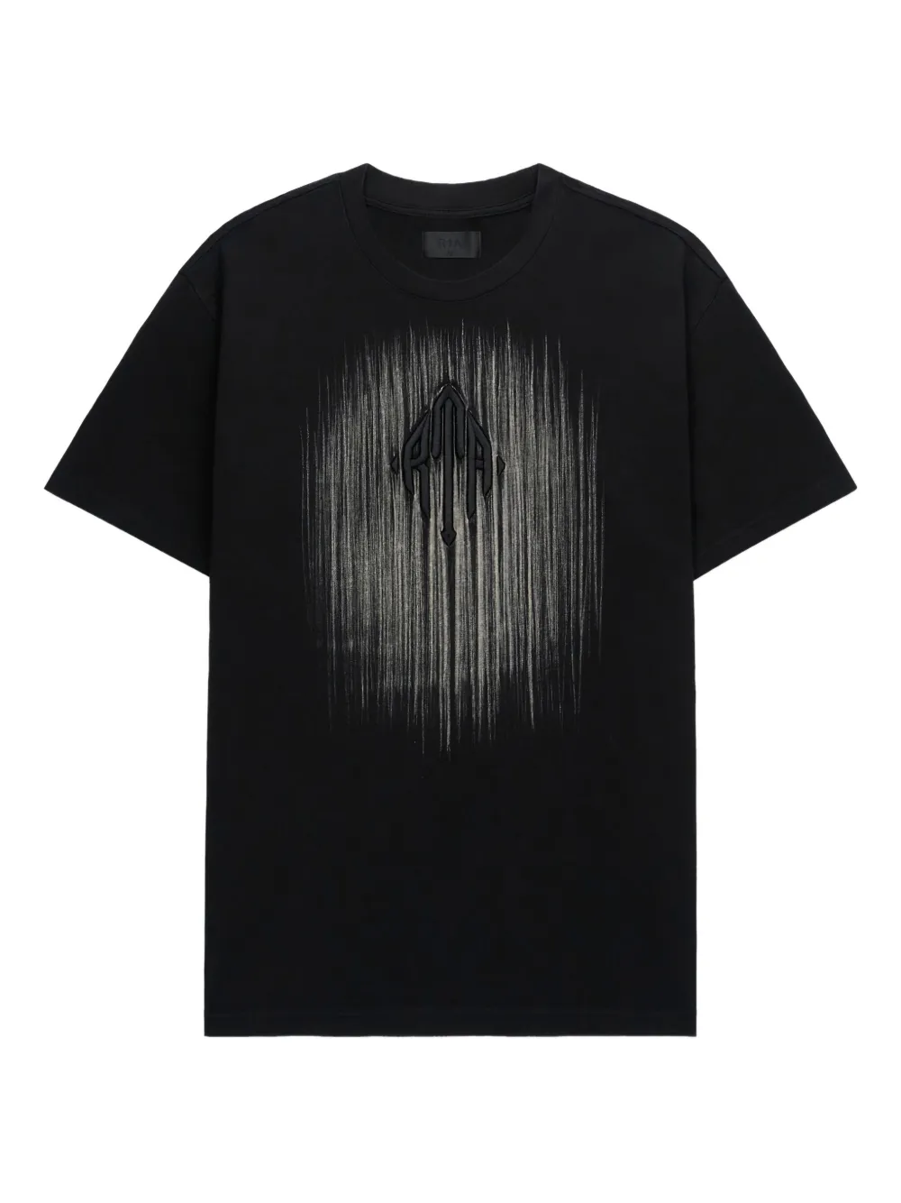 RTA etched-monogram t-shirt Zwart