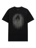 RTA etched-monogram t-shirt - Black