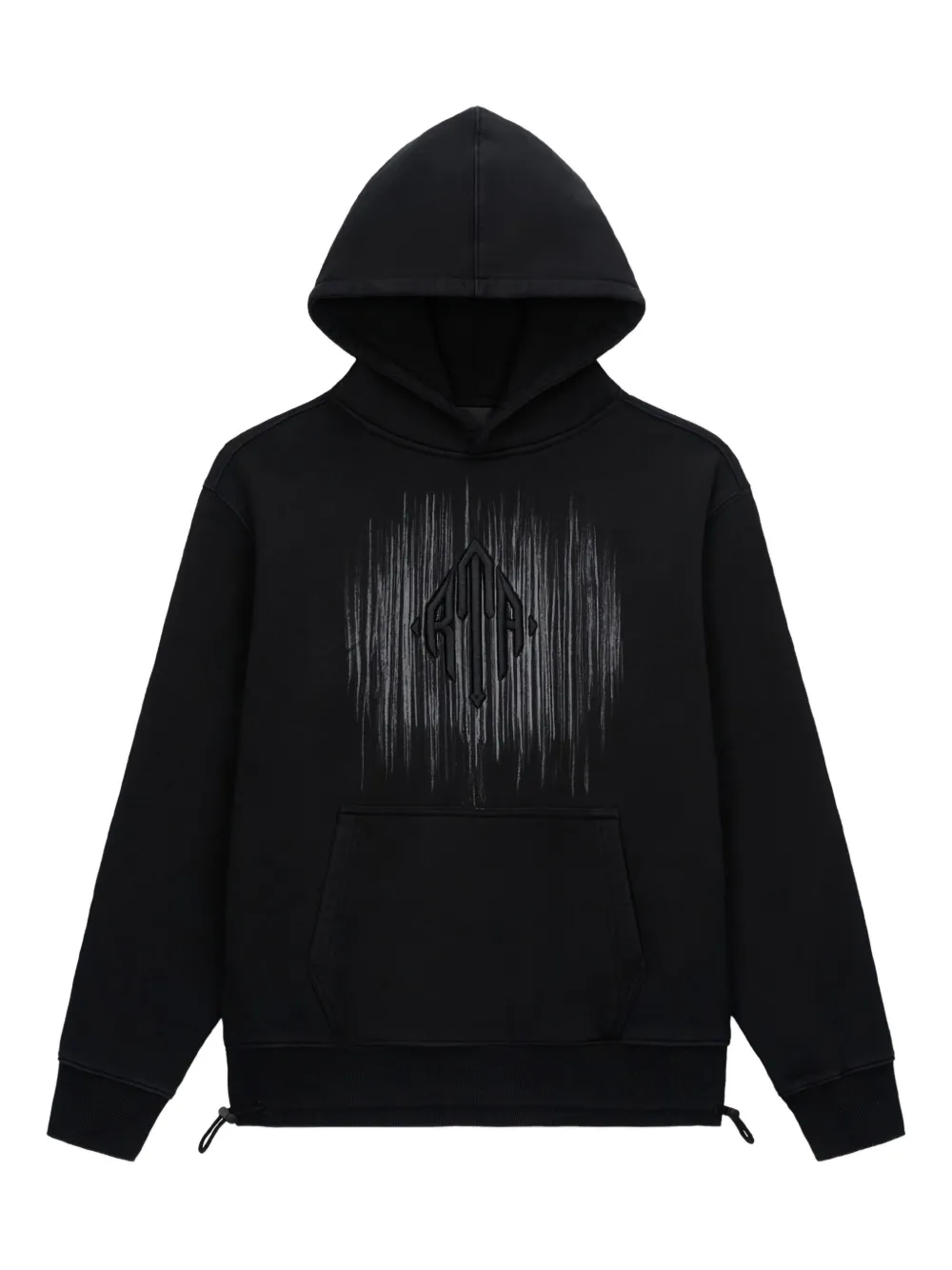 RTA logo-embroidered hoodie Zwart