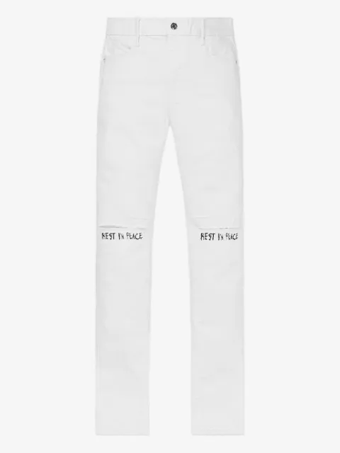 RTA Bryant "Rest In Peace" skinny jeans